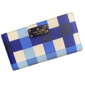 Kate Spade Grove Street Blue Bifold Wallet